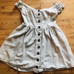 Cream Off The Shoulder Dress| Fashion on Earth